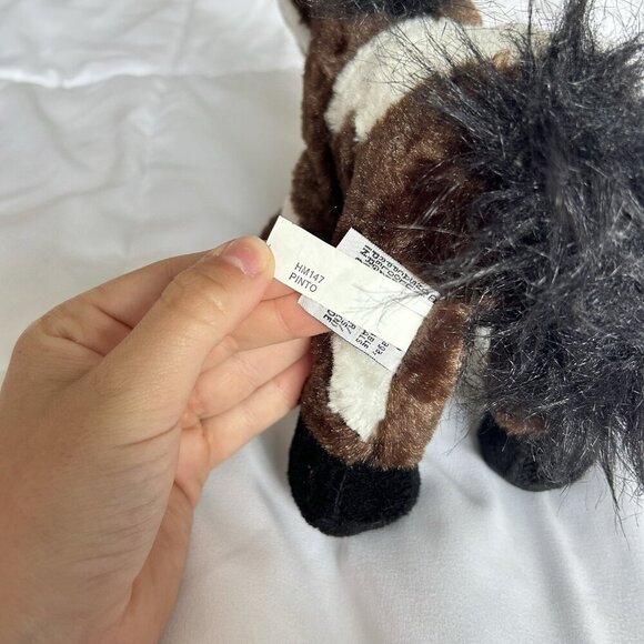 Ganz Webkinz HM147 Pinto Horse Plush Stuffed Animal Brown White Y2K - NO CODE - Picture 5 of 10